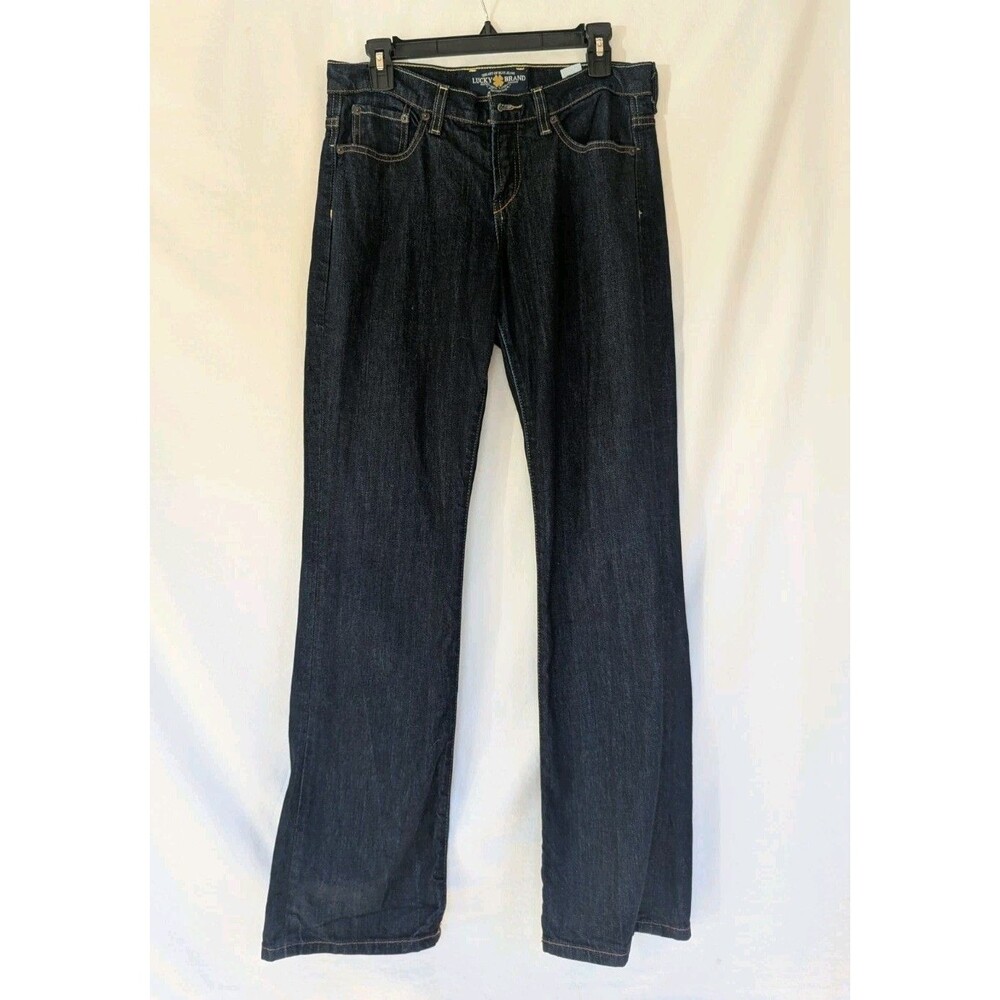 Lucky Brand Easy Rider Bootcut Jeans Womens 8/29 Blue Dark Wash Mid Rise Stretch